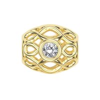 Pendant Dédié in Yellow Gold Diamante Lab Grown CID 0166 DI; GI